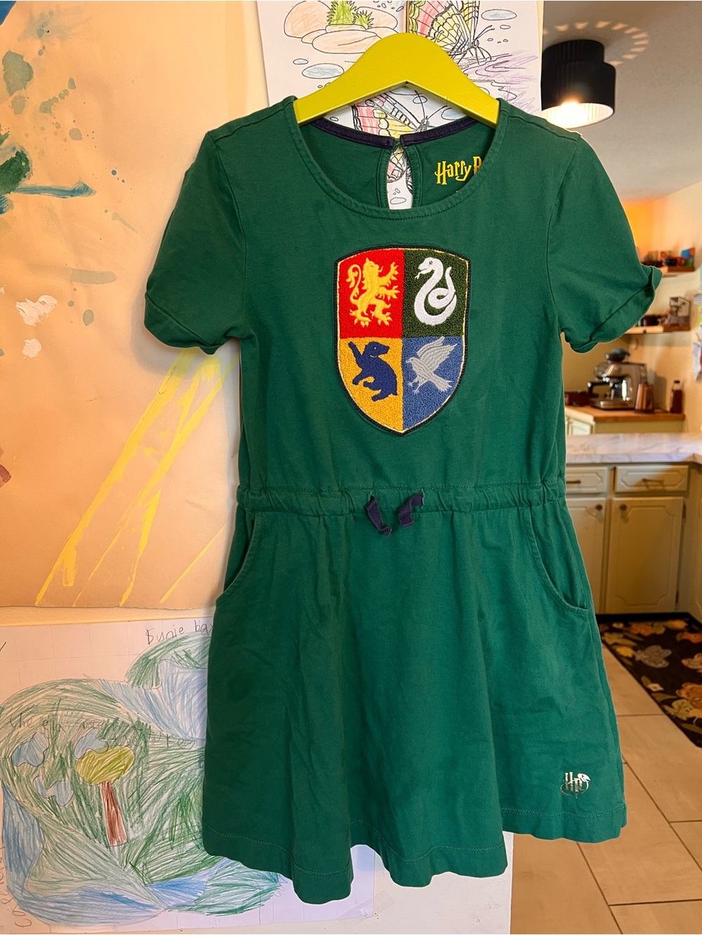 Mini Boden Harry Potter crest dress